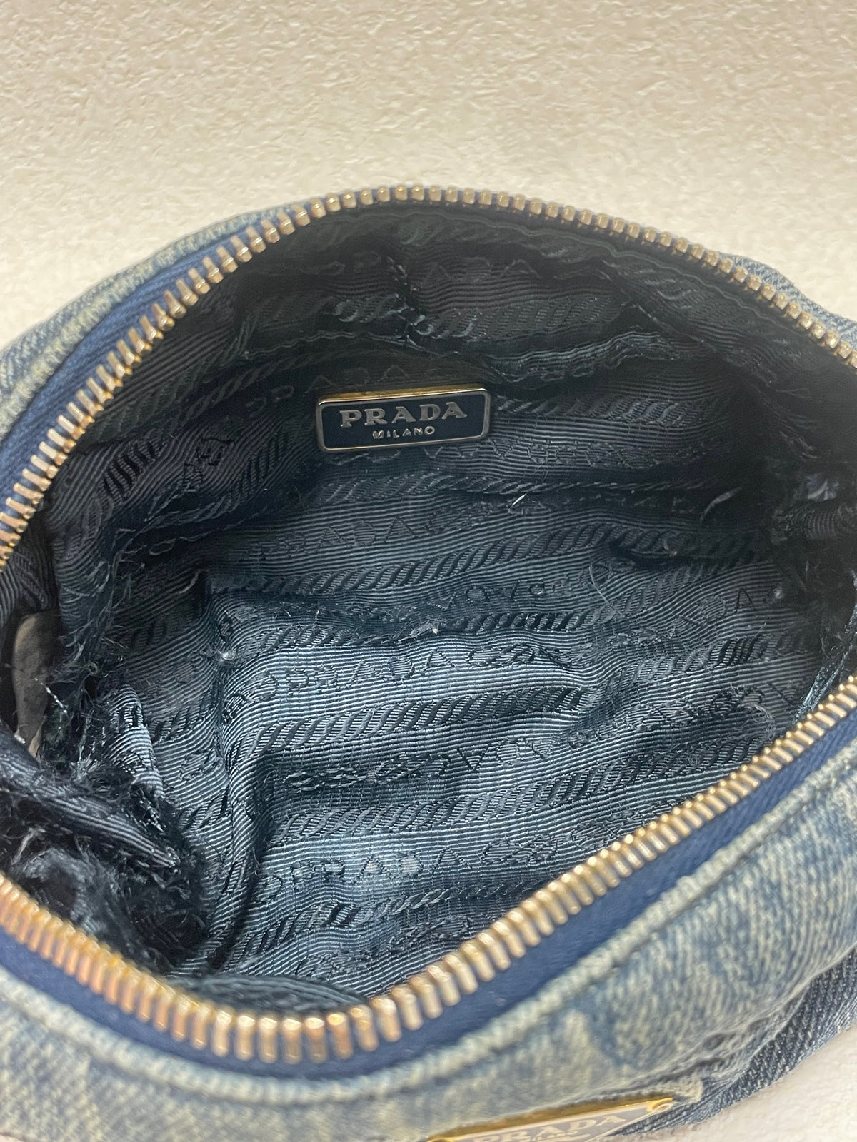 PRADA Trousse en Denim