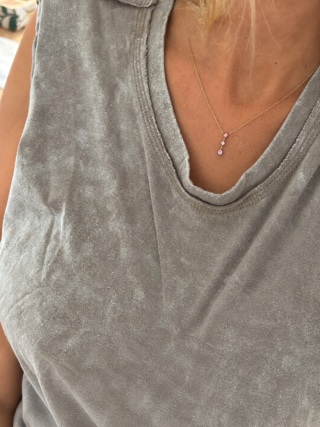 Collier Or et Saphirs 4°C