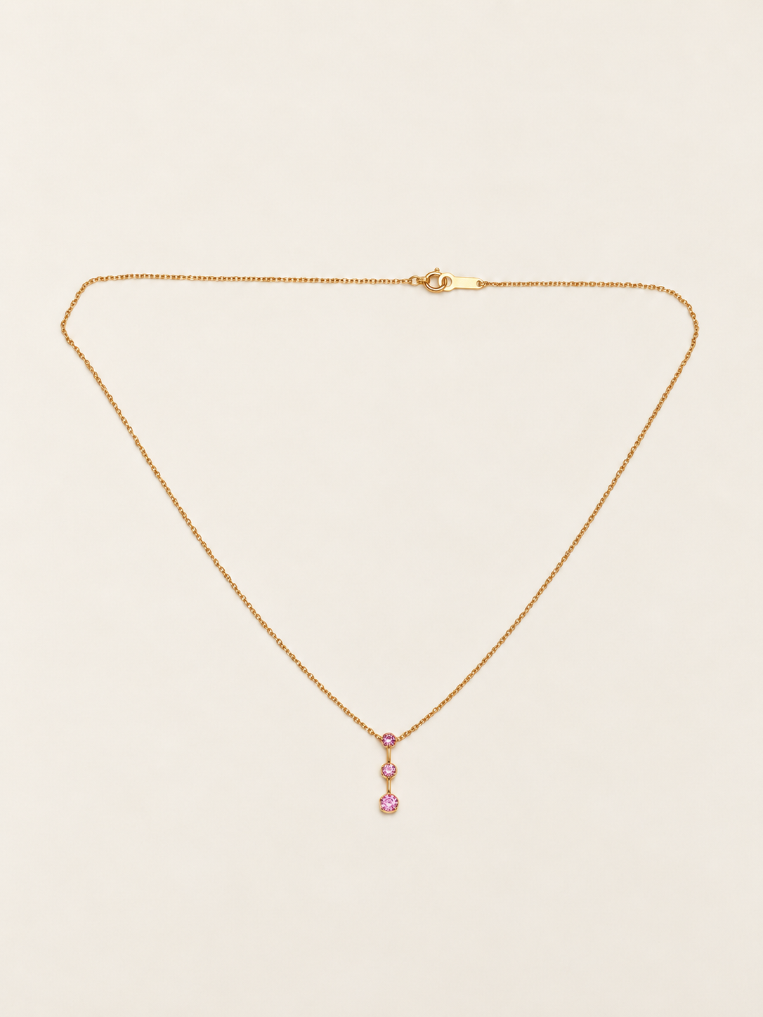 Collier Or et Saphirs 4°C