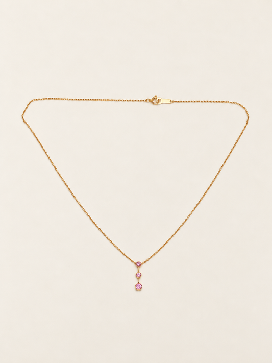 Collier Or et Saphirs 4°C
