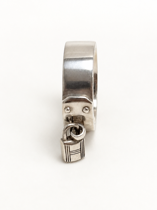 HERMÈS Bague Kelly Cadenas Argent