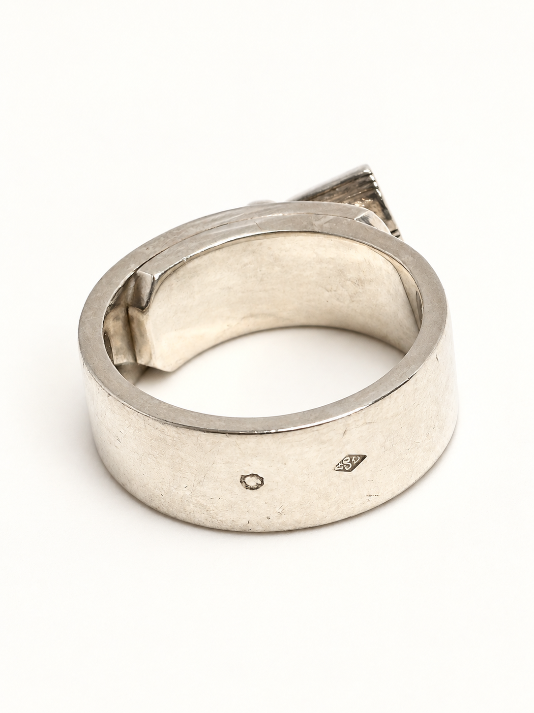 HERMÈS Bague Kelly Cadenas Argent