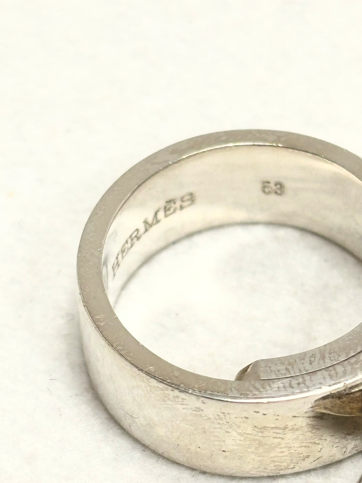 HERMÈS Bague Kelly Cadenas Argent