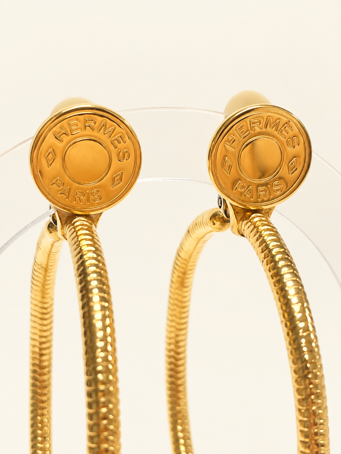 HERMÈS Boucles d'oreilles Hoops