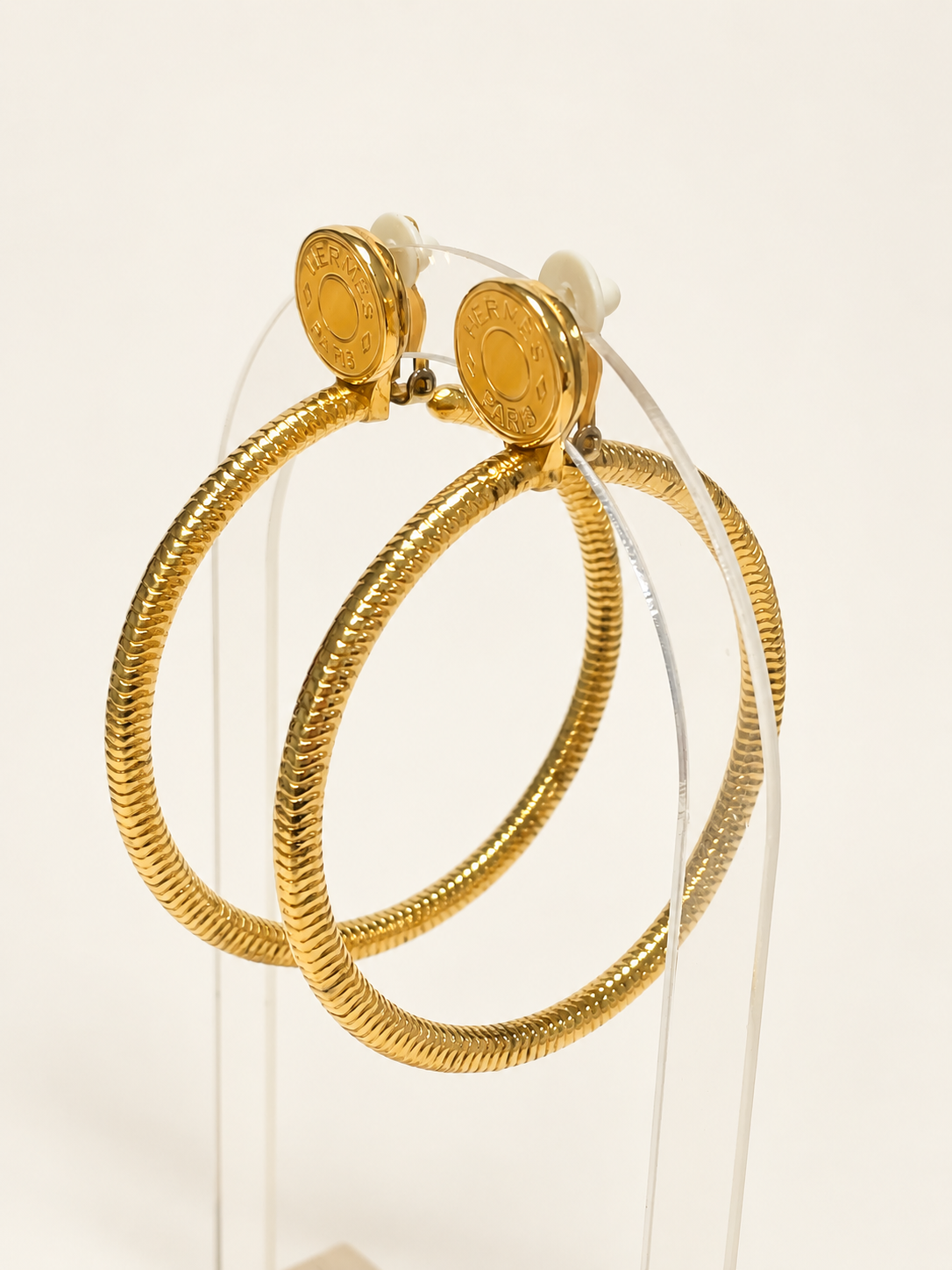 HERMÈS Boucles d'oreilles Hoops
