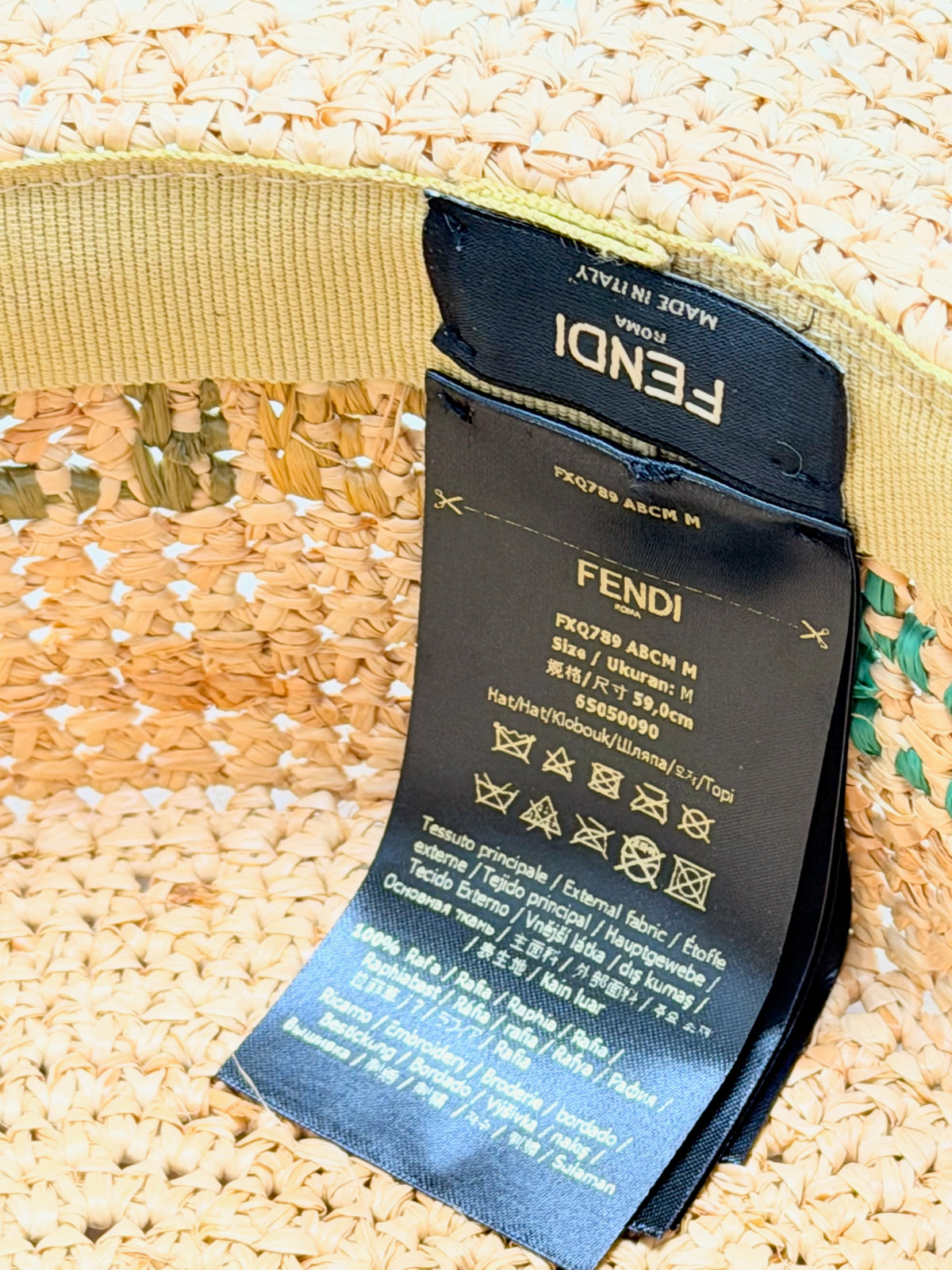 FENDI Chapeau Raphia