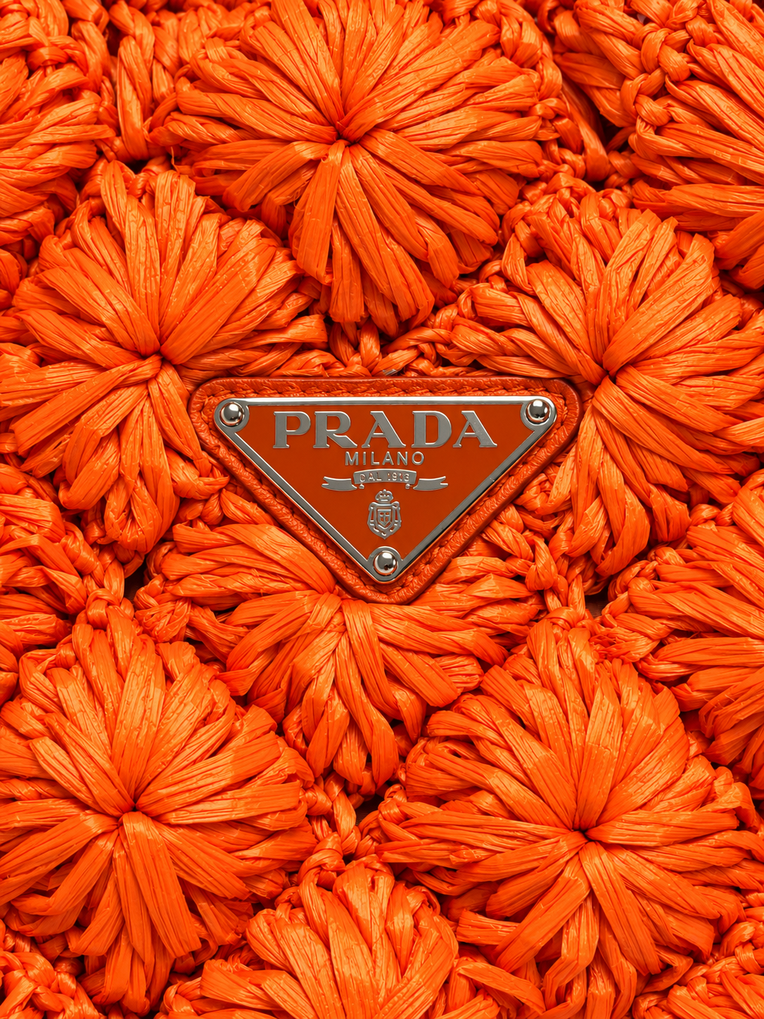 PRADA Panier en Raphia
