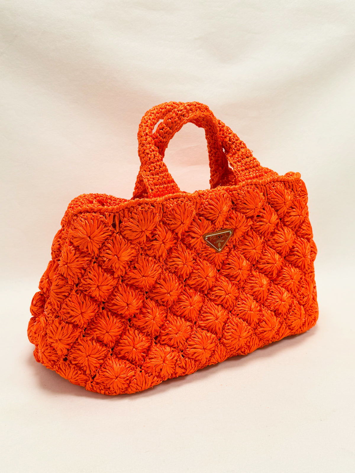 PRADA Panier en Raphia