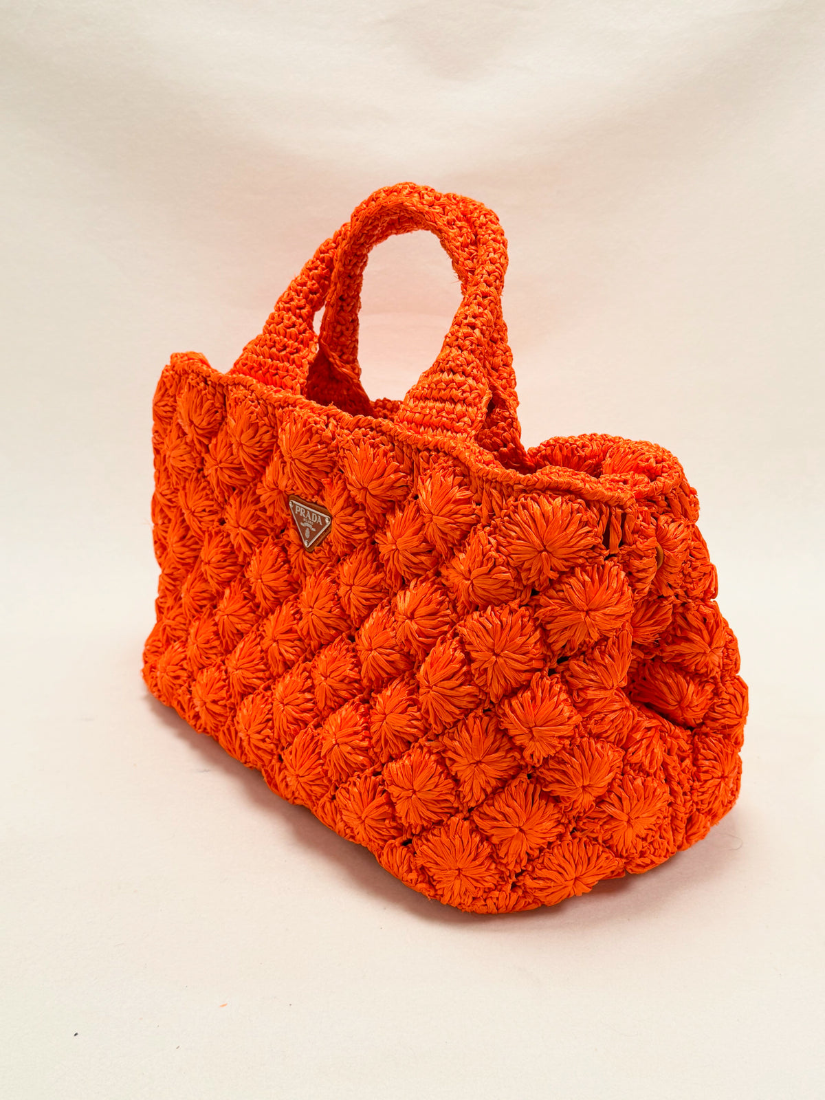 PRADA Panier en Raphia