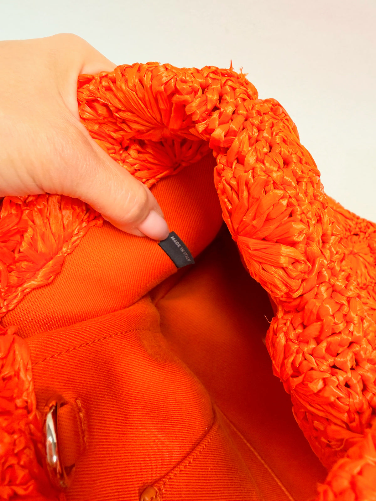PRADA Panier en Raphia