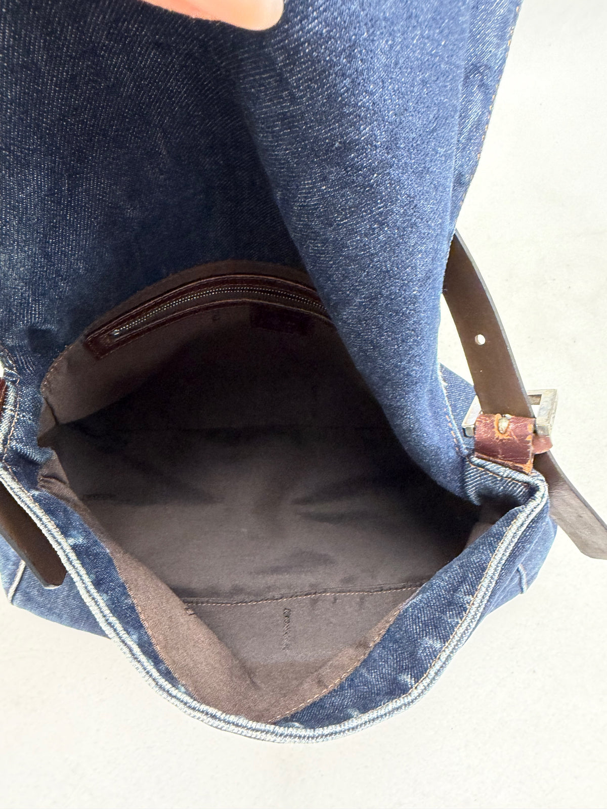 FENDI Sac Mamma Baguette Denim