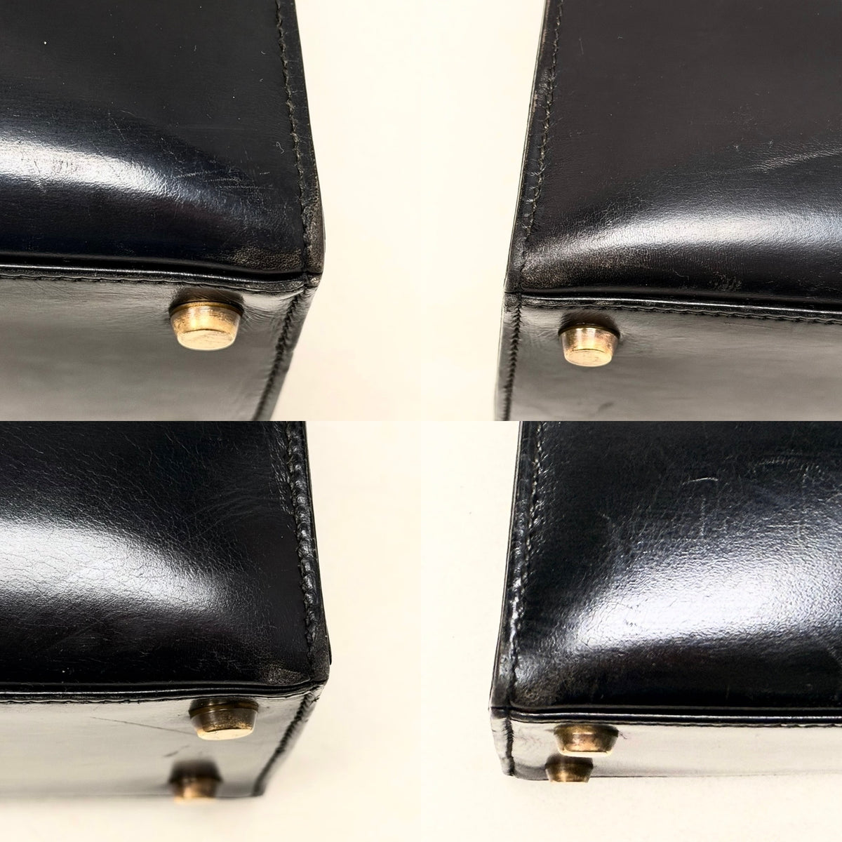 HERMÈS Sac Kelly 28 Box Navy