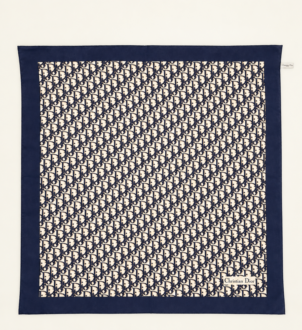 DIOR Foulard Carré Oblique en soie