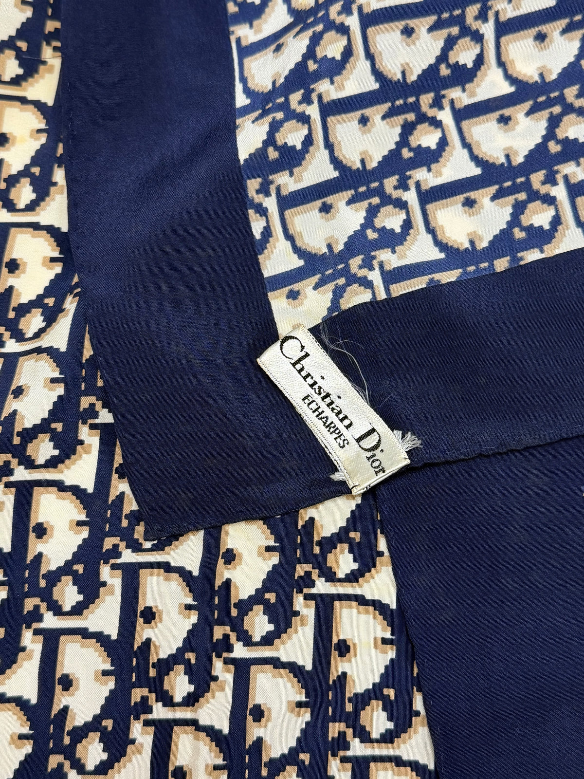 DIOR Foulard Carré Oblique en soie