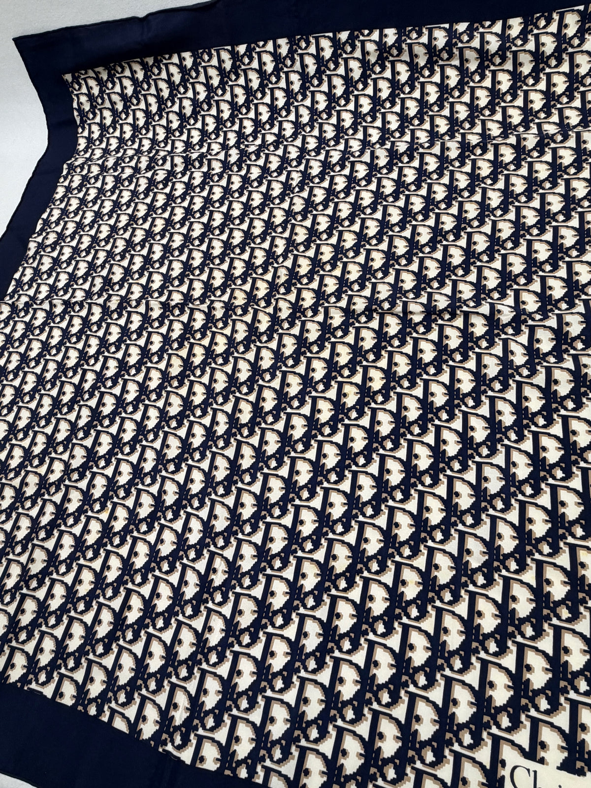 DIOR Foulard Carré Oblique en soie