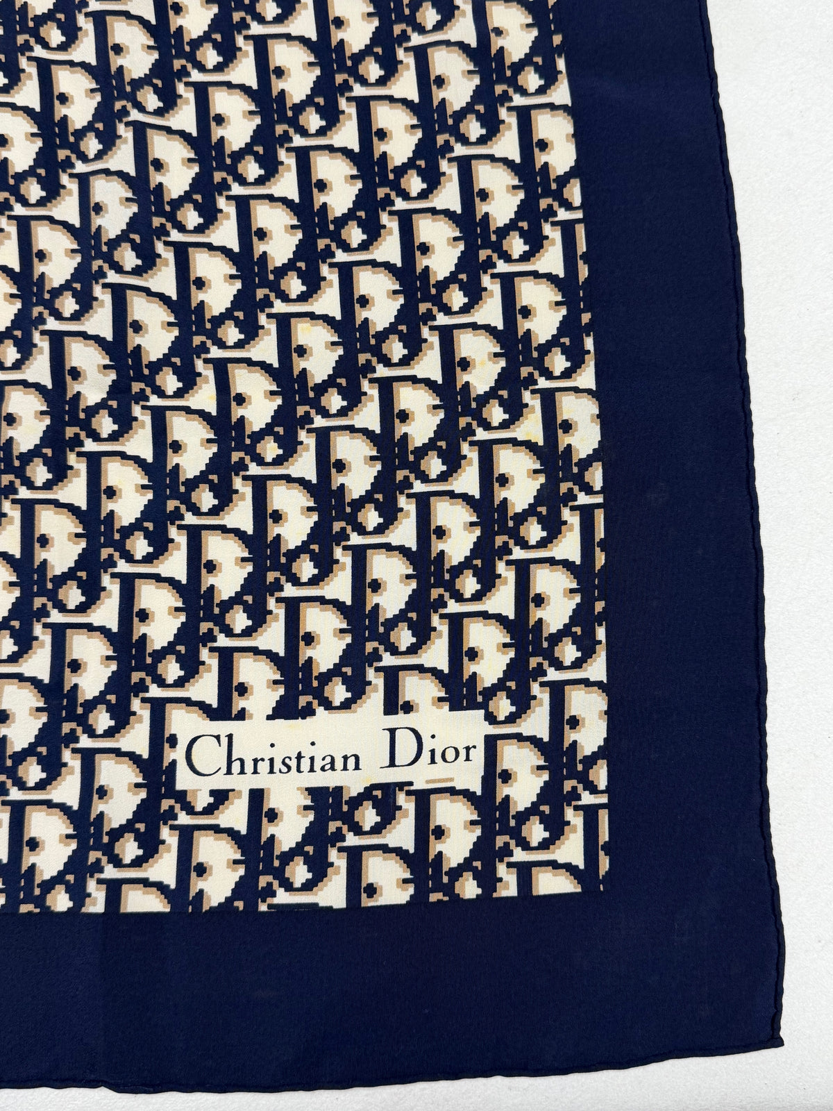 DIOR Foulard Carré Oblique en soie