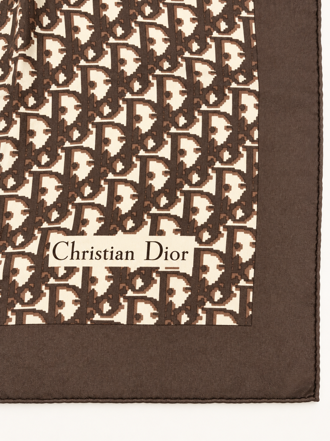 DIOR Foulard Carré Oblique en soie