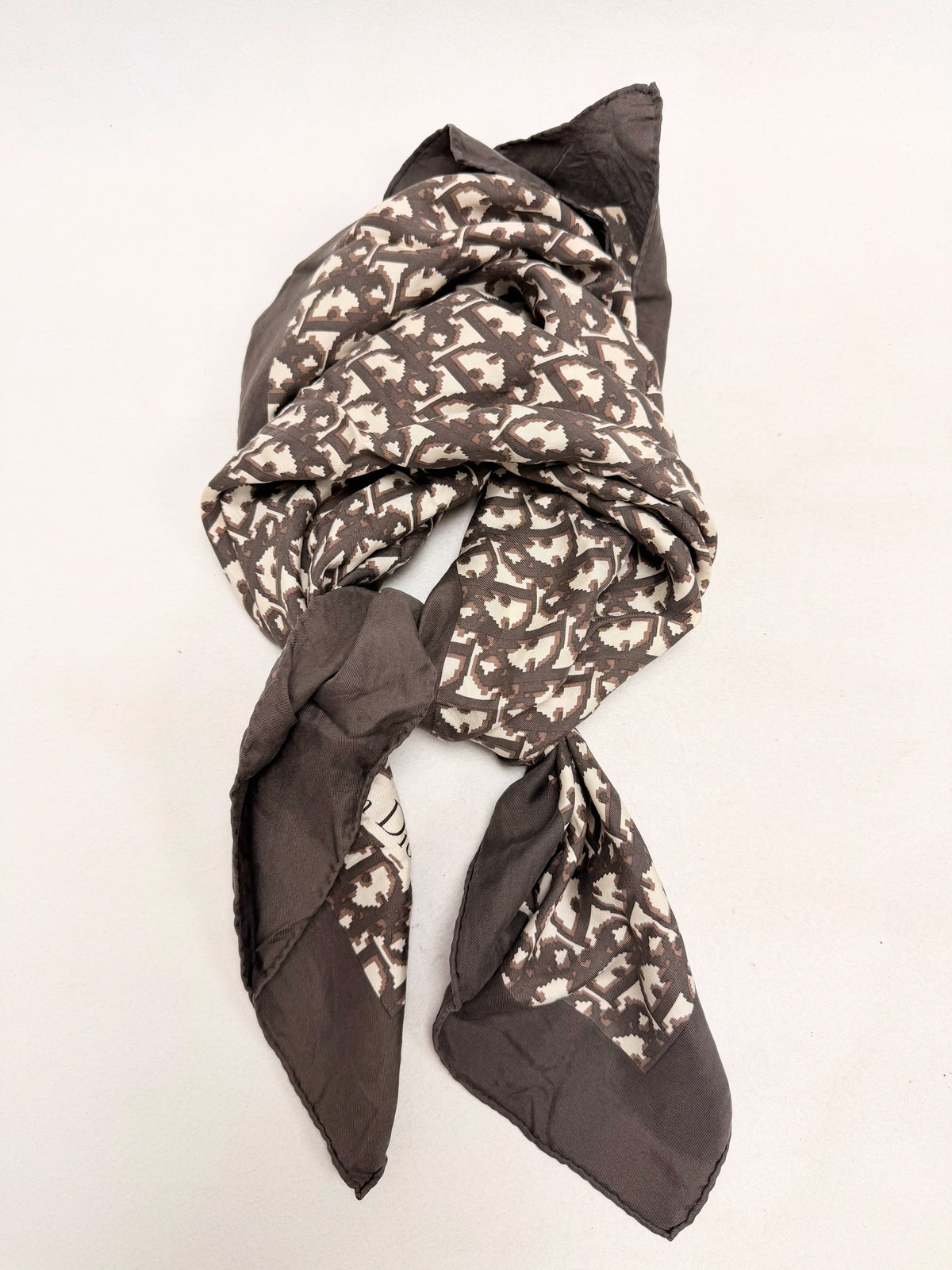 DIOR Foulard Carré Oblique en soie