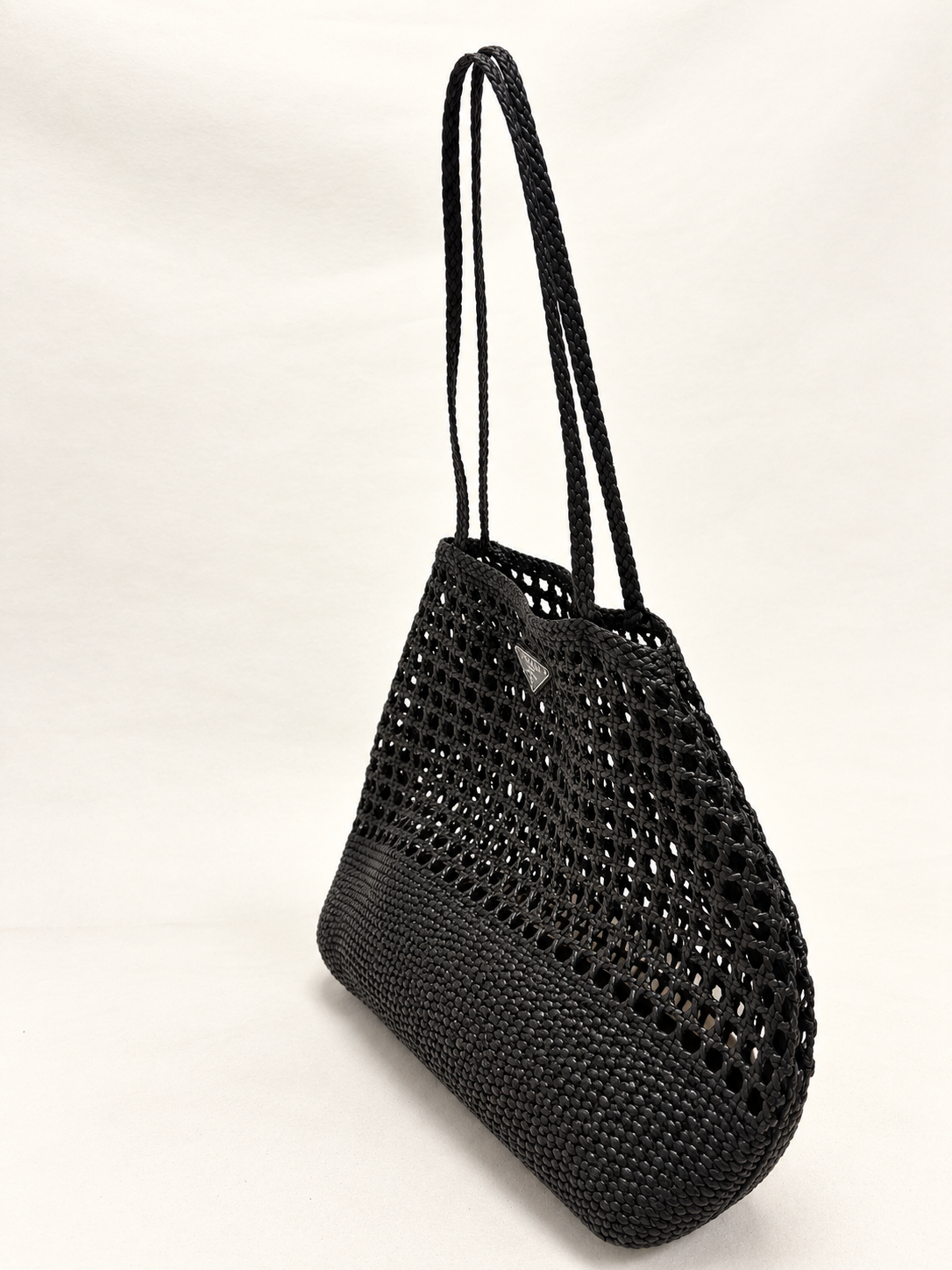PRADA Sac Cabas Cuir Tressé