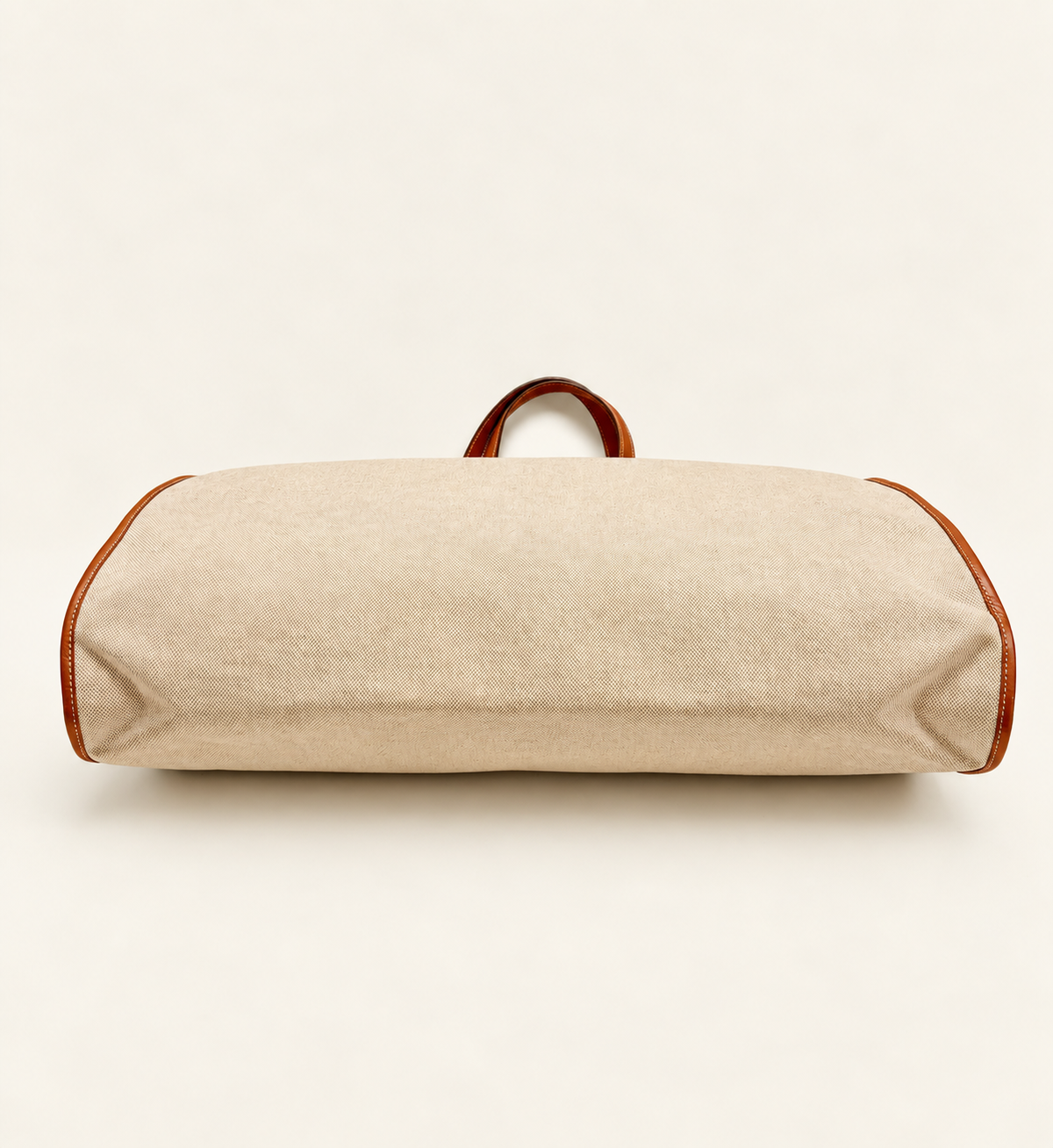 HERMES Sac Kaba GM toile H et cuir