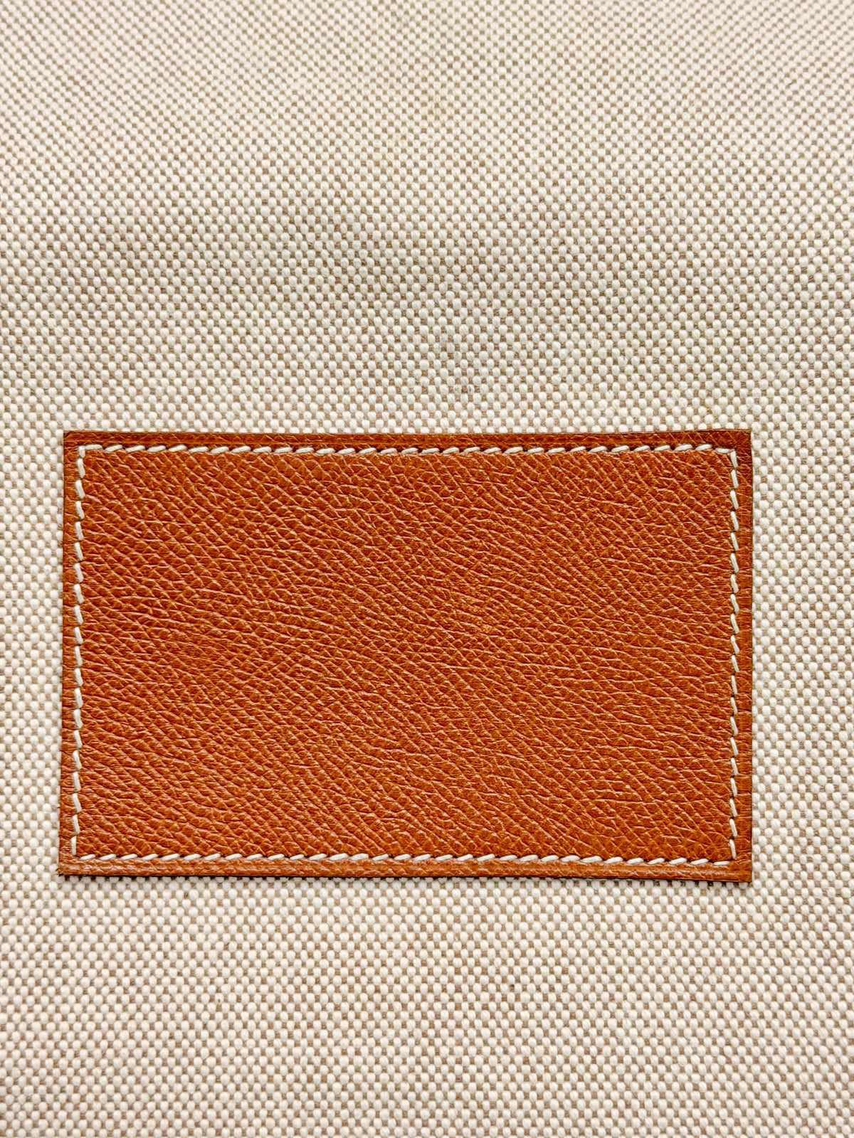 HERMES Sac Kaba GM toile H et cuir