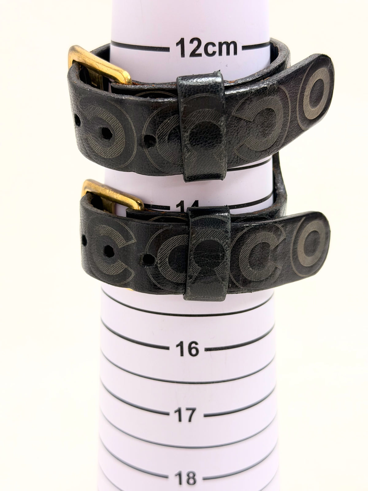 CHANEL Leather Cuff Bracelet