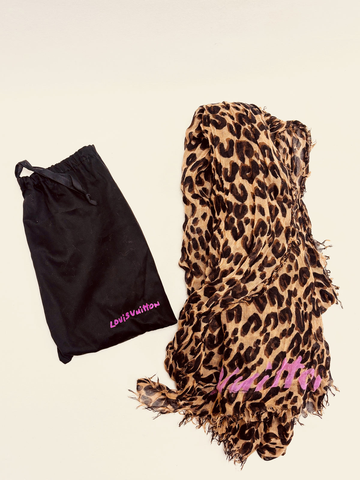Foulard LOUIS VUITTON x Stephen Sprouse