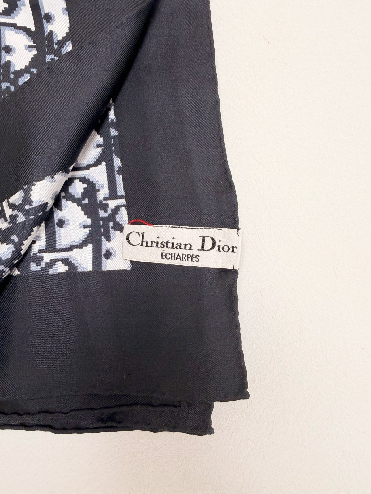 DIOR Foulard Carré Oblique en soie