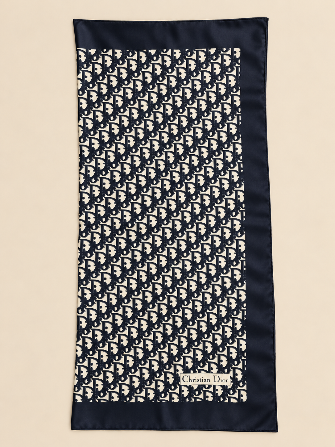 DIOR Foulard Carré Oblique en soie