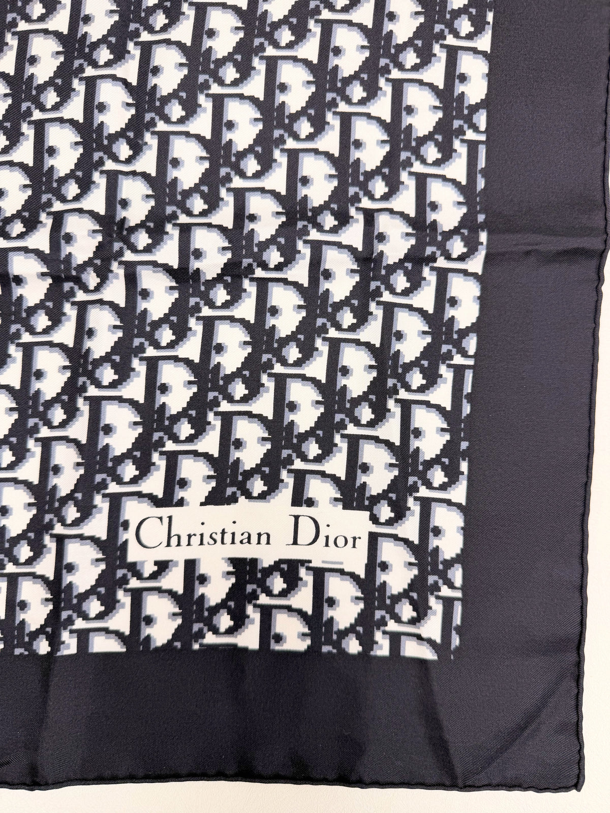 DIOR Foulard Carré Oblique en soie