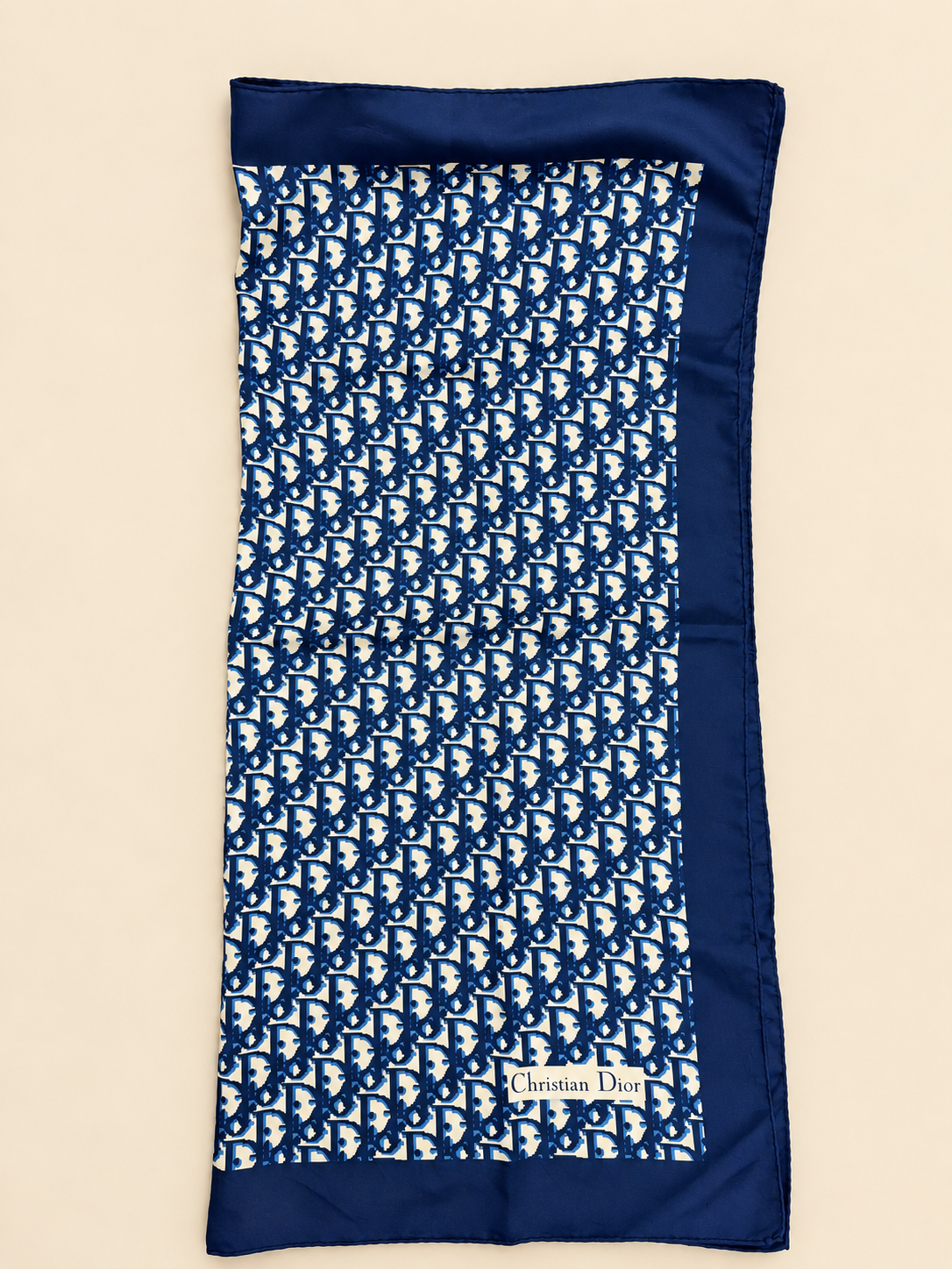 DIOR Foulard Carré Oblique en soie