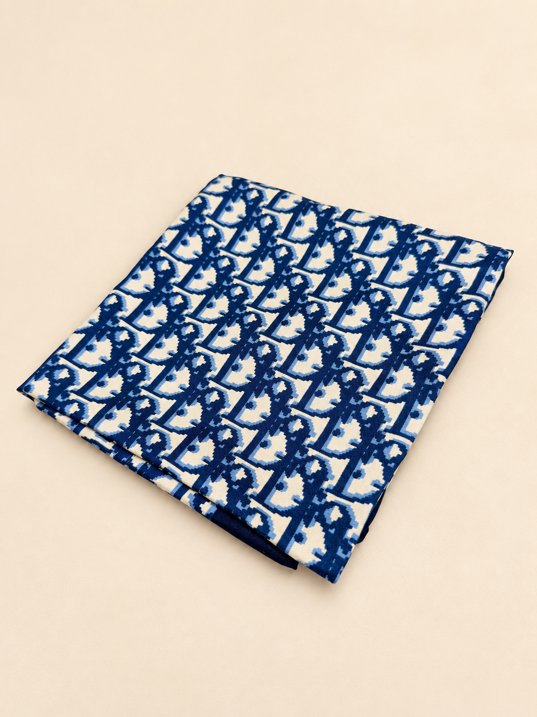 DIOR Foulard Carré Oblique en soie