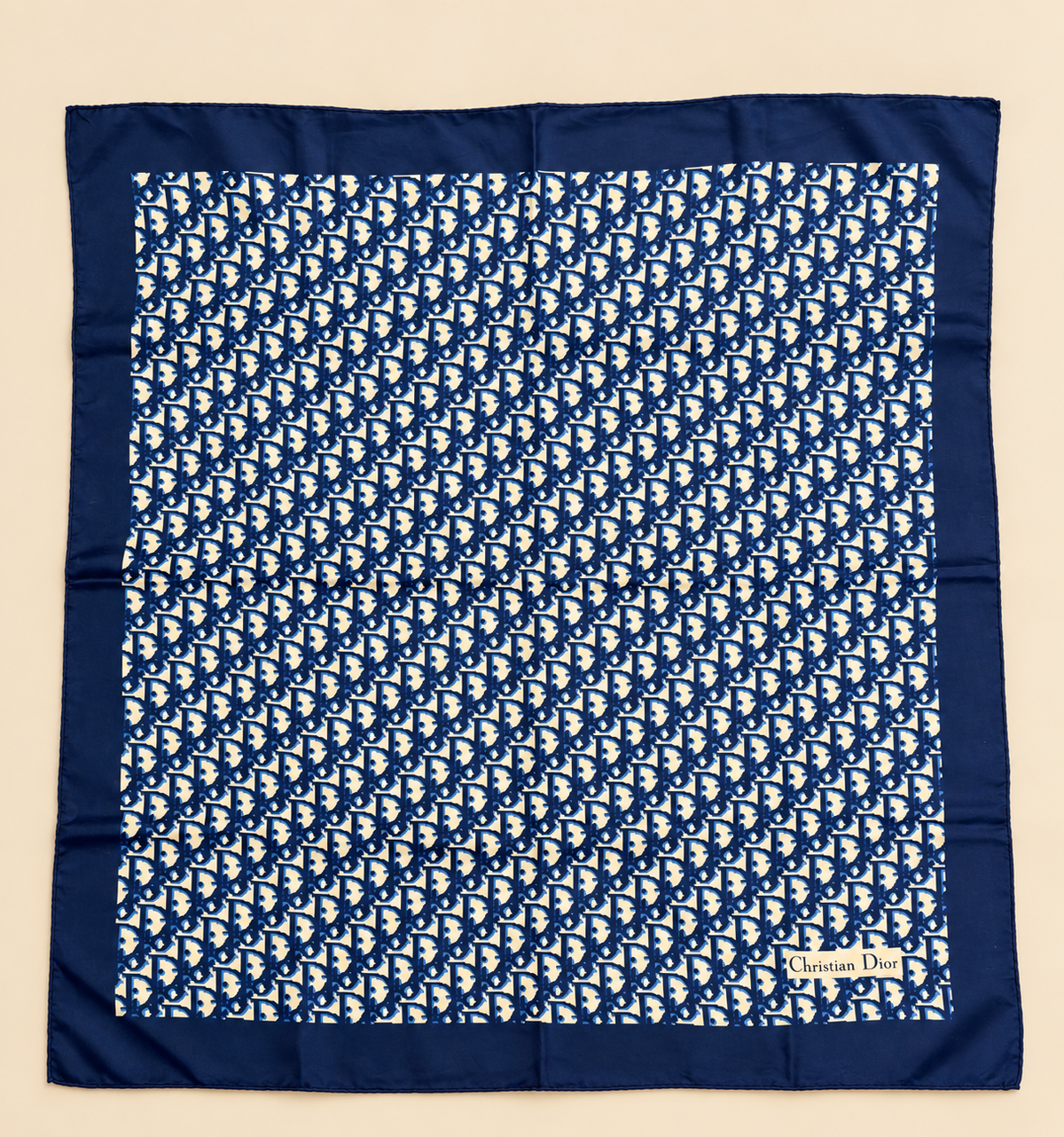 DIOR Foulard Carré Oblique en soie