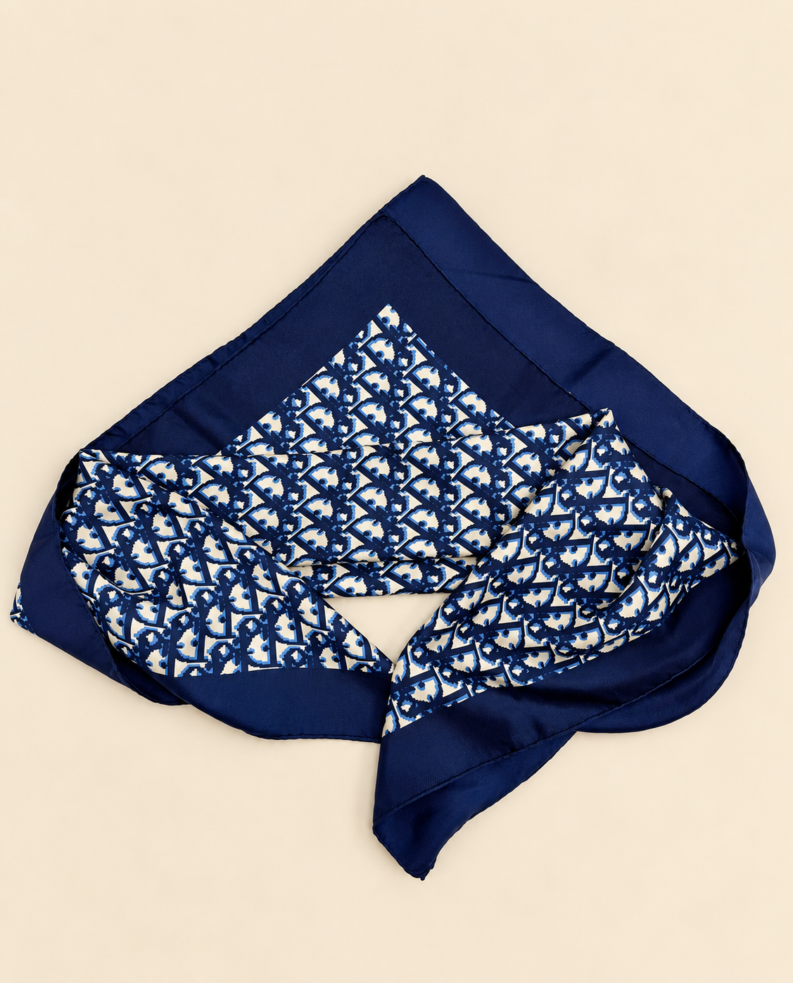 DIOR Foulard Carré Oblique en soie