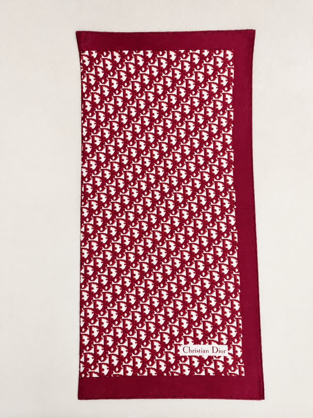 DIOR Foulard Carré Oblique en soie