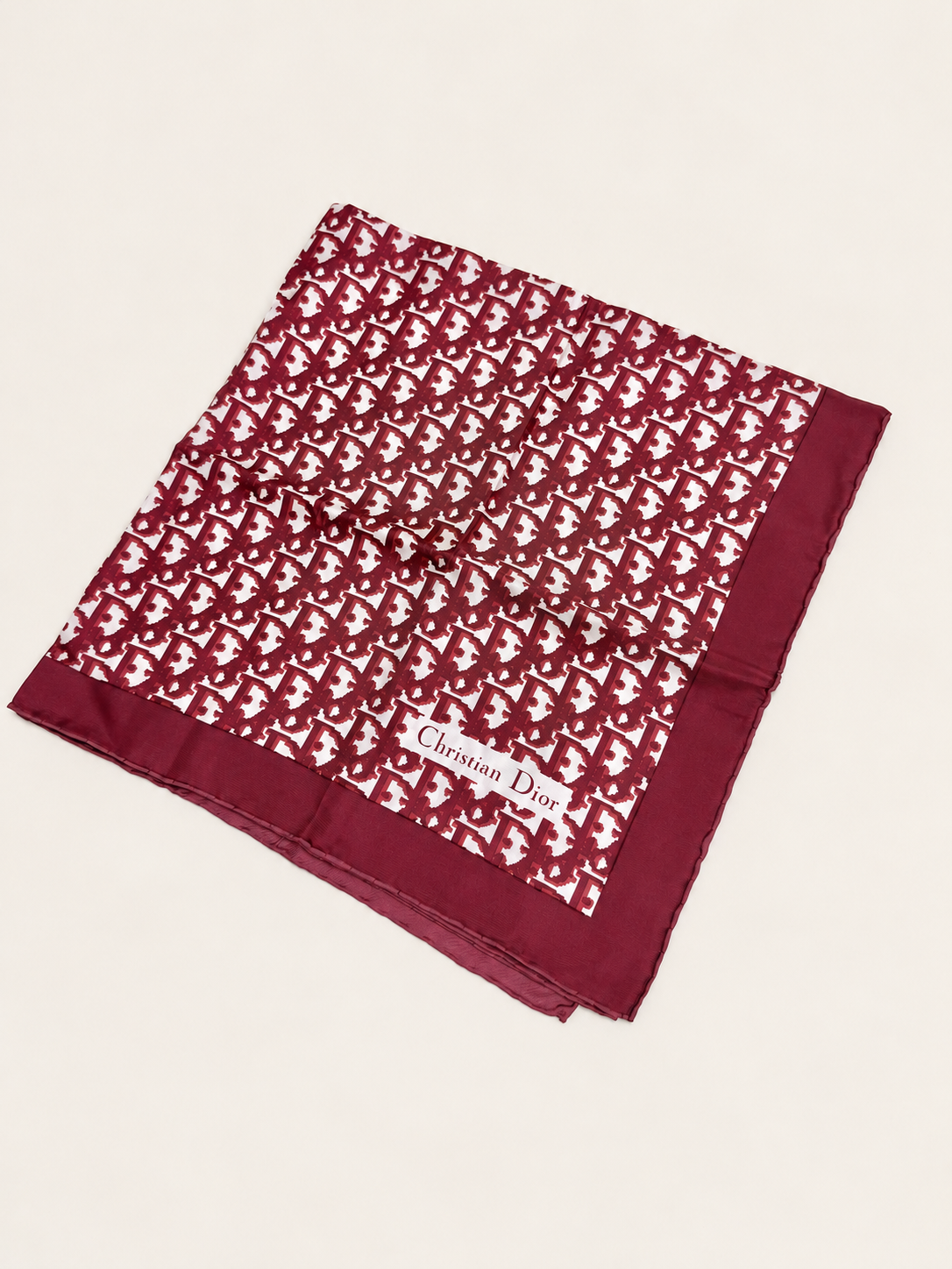 DIOR Foulard Carré Oblique en soie