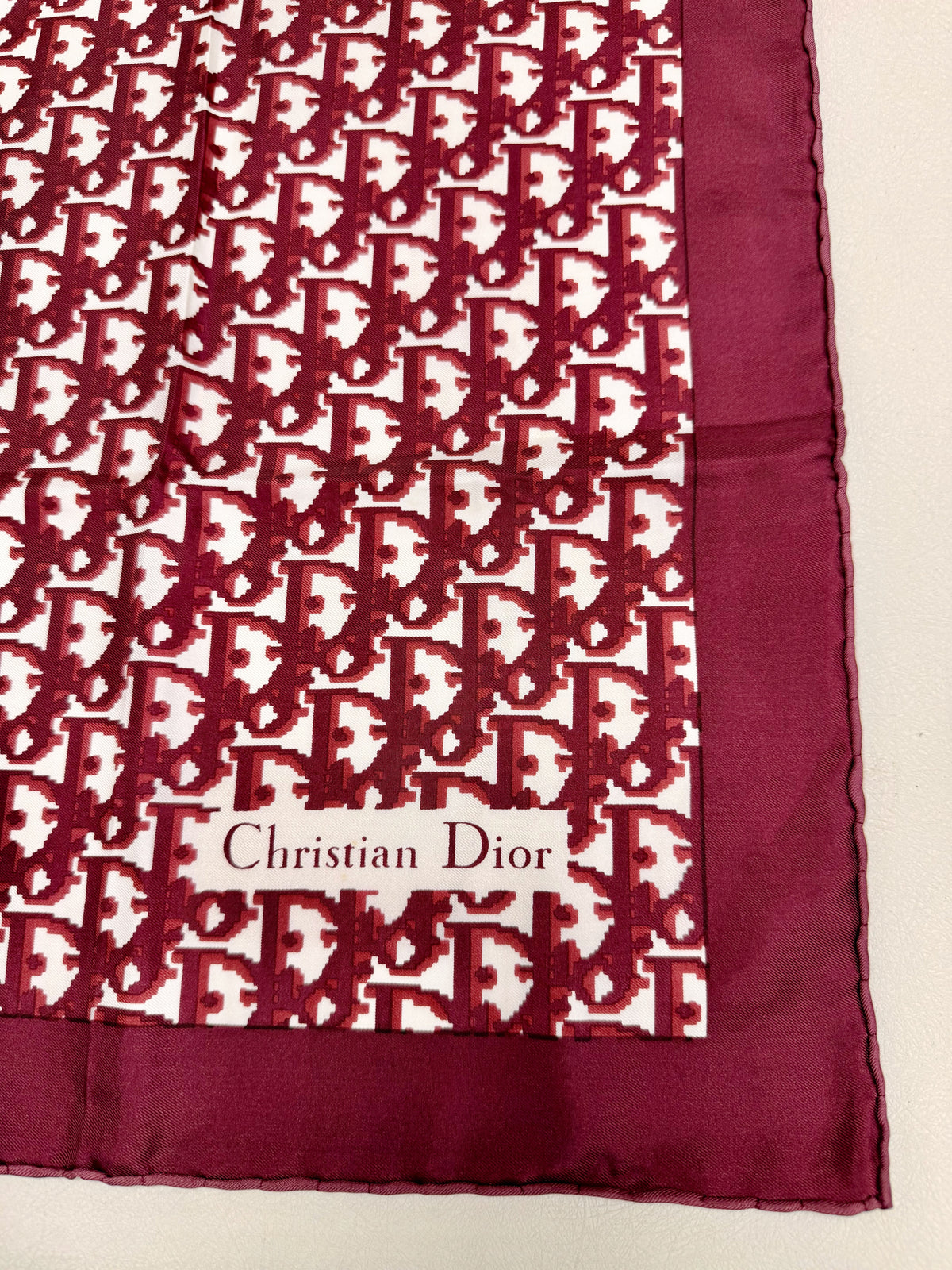 DIOR Foulard Carré Oblique en soie