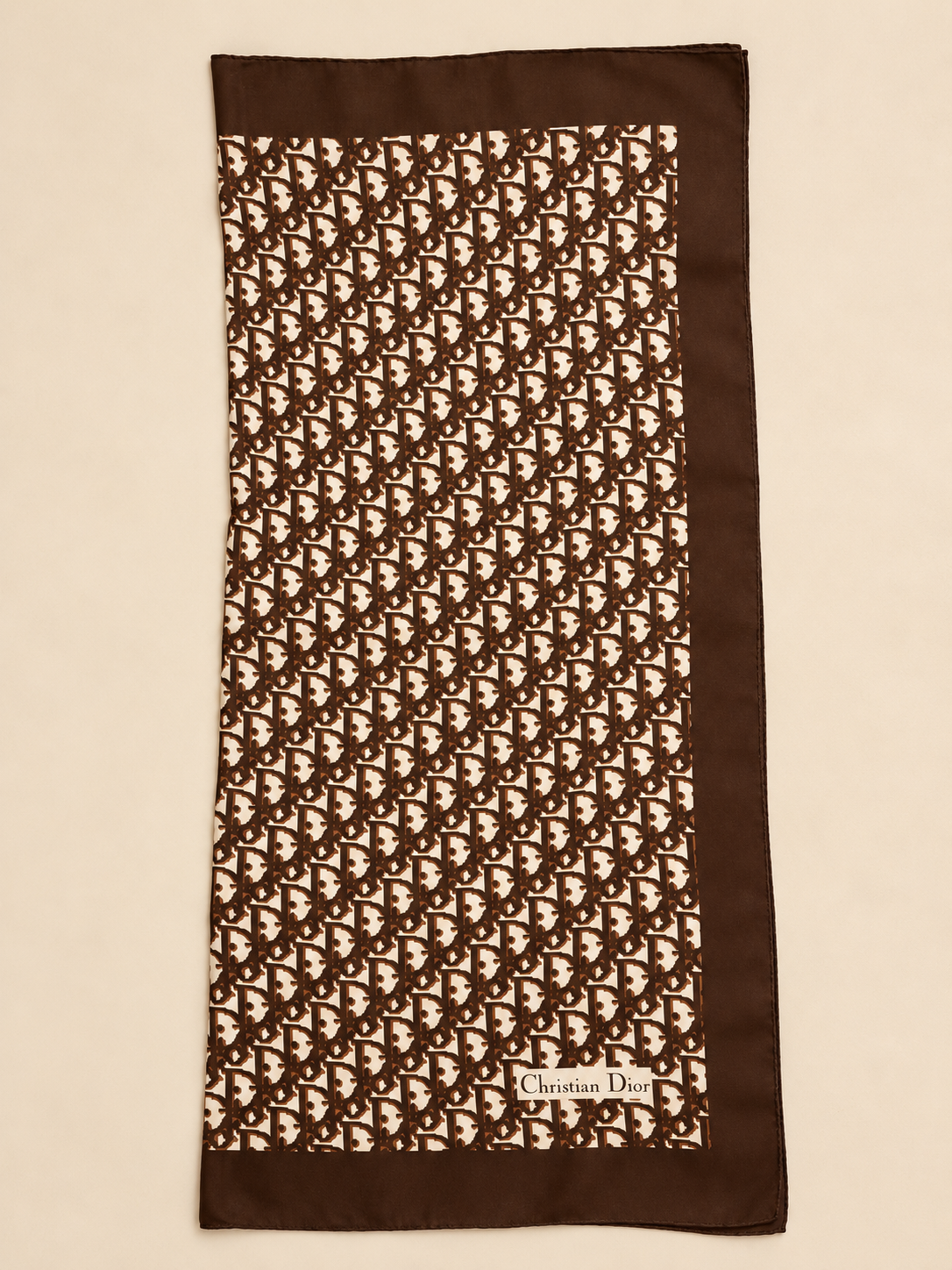 DIOR Foulard Carré Oblique en soie