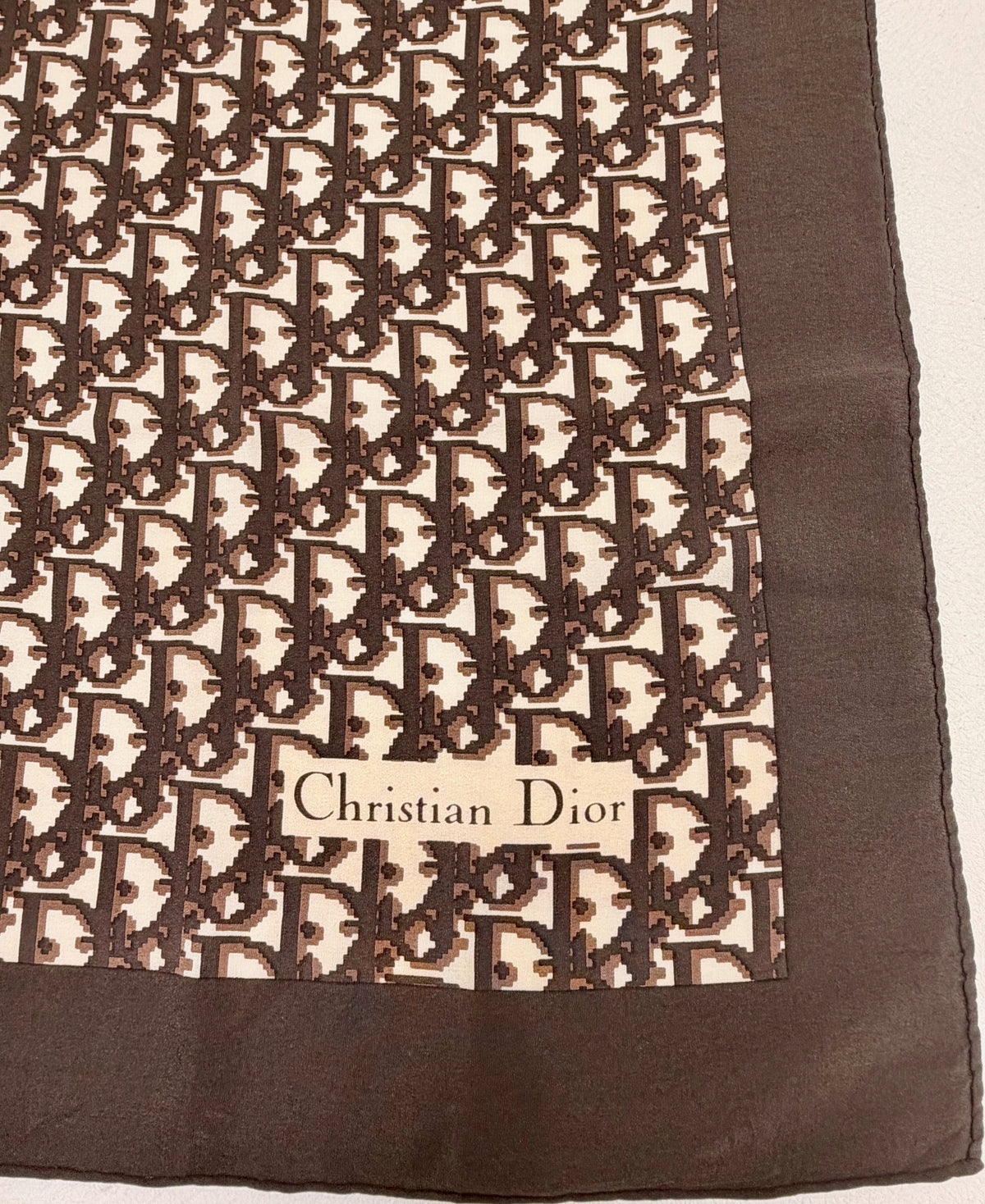 DIOR Foulard Carré Oblique en soie