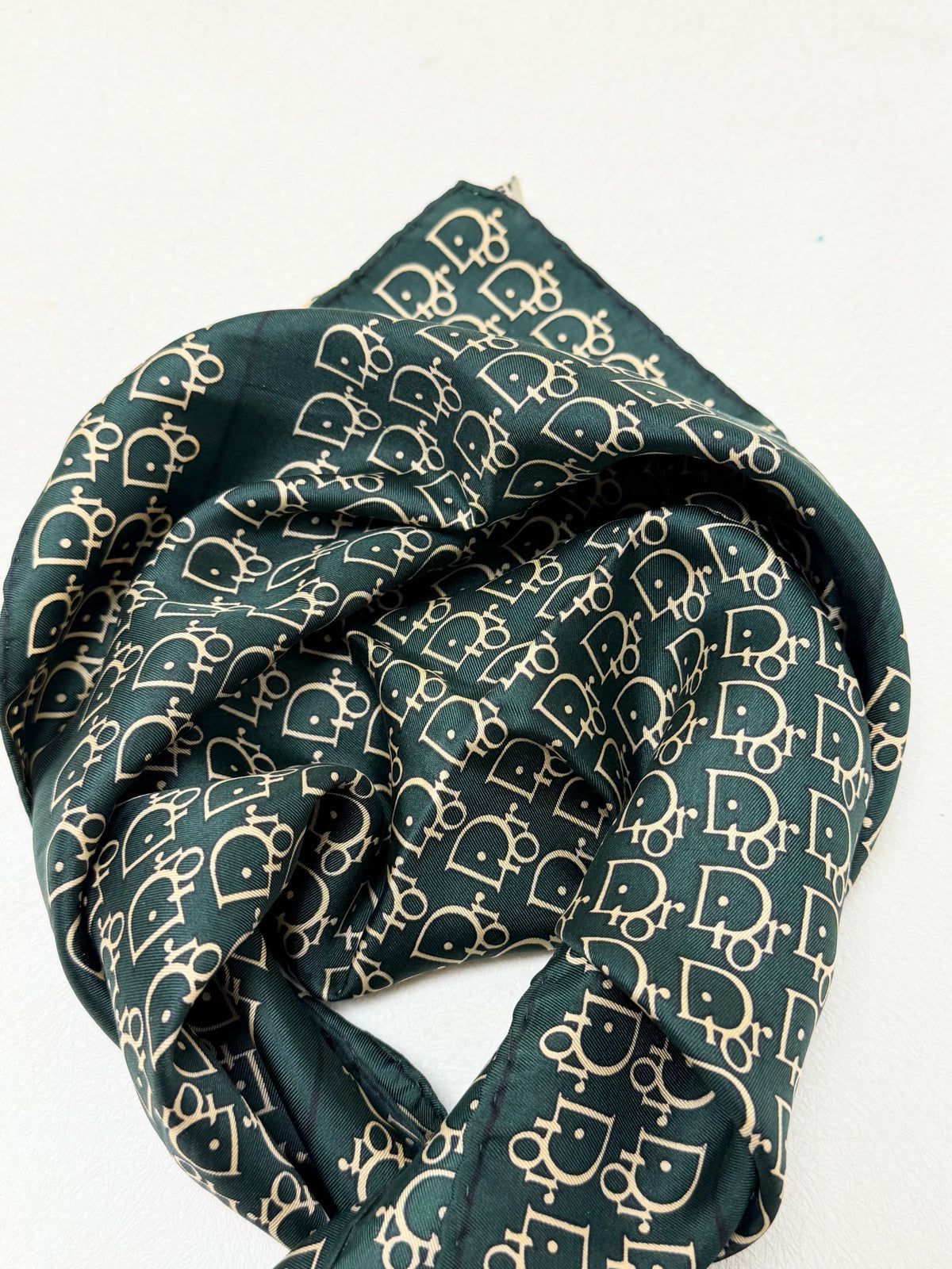 DIOR Foulard Carré Oblique en soie