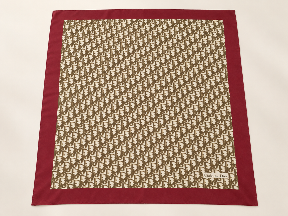 DIOR Oblique Square Scarf in silk
