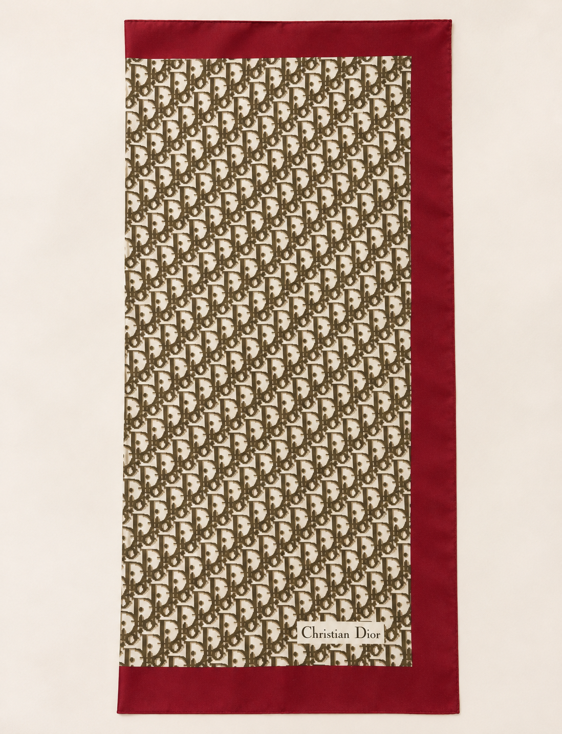 DIOR Oblique Square Scarf in silk