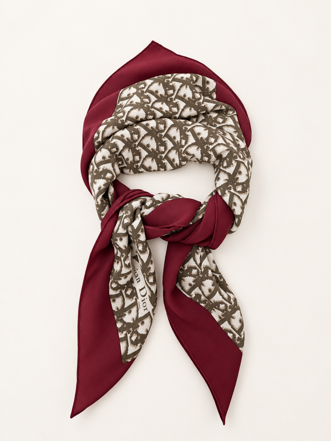 DIOR Oblique Square Scarf in silk