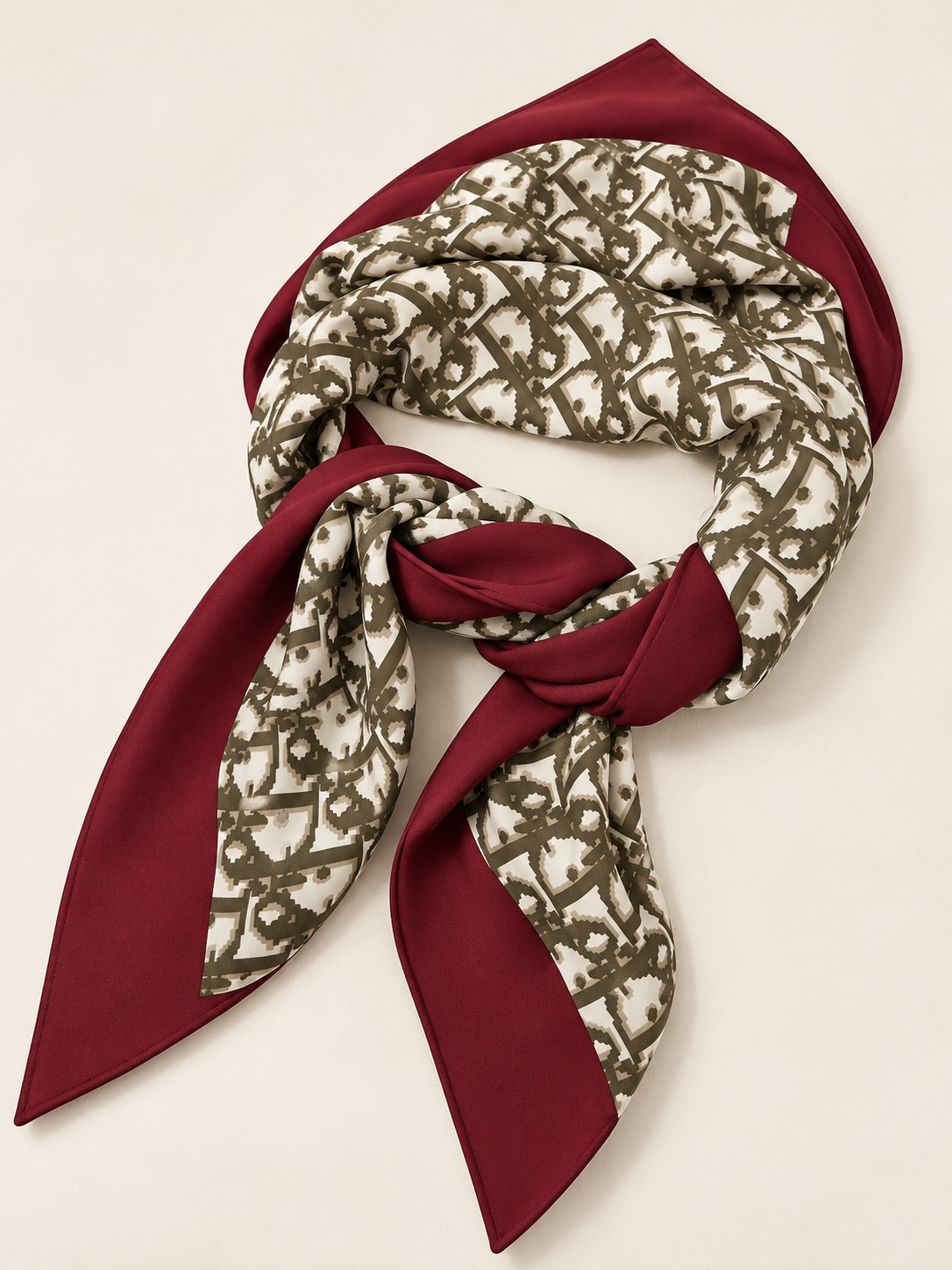 DIOR Oblique Square Scarf in silk