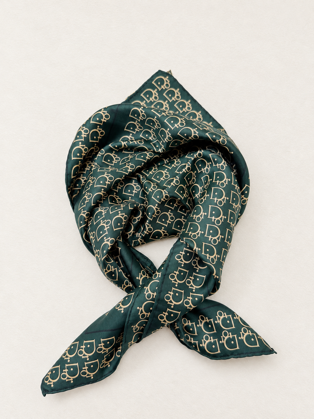 DIOR Foulard Carré Oblique en soie