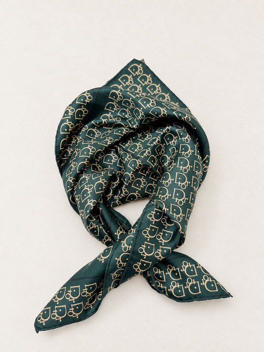 DIOR Foulard Carré Oblique en soie
