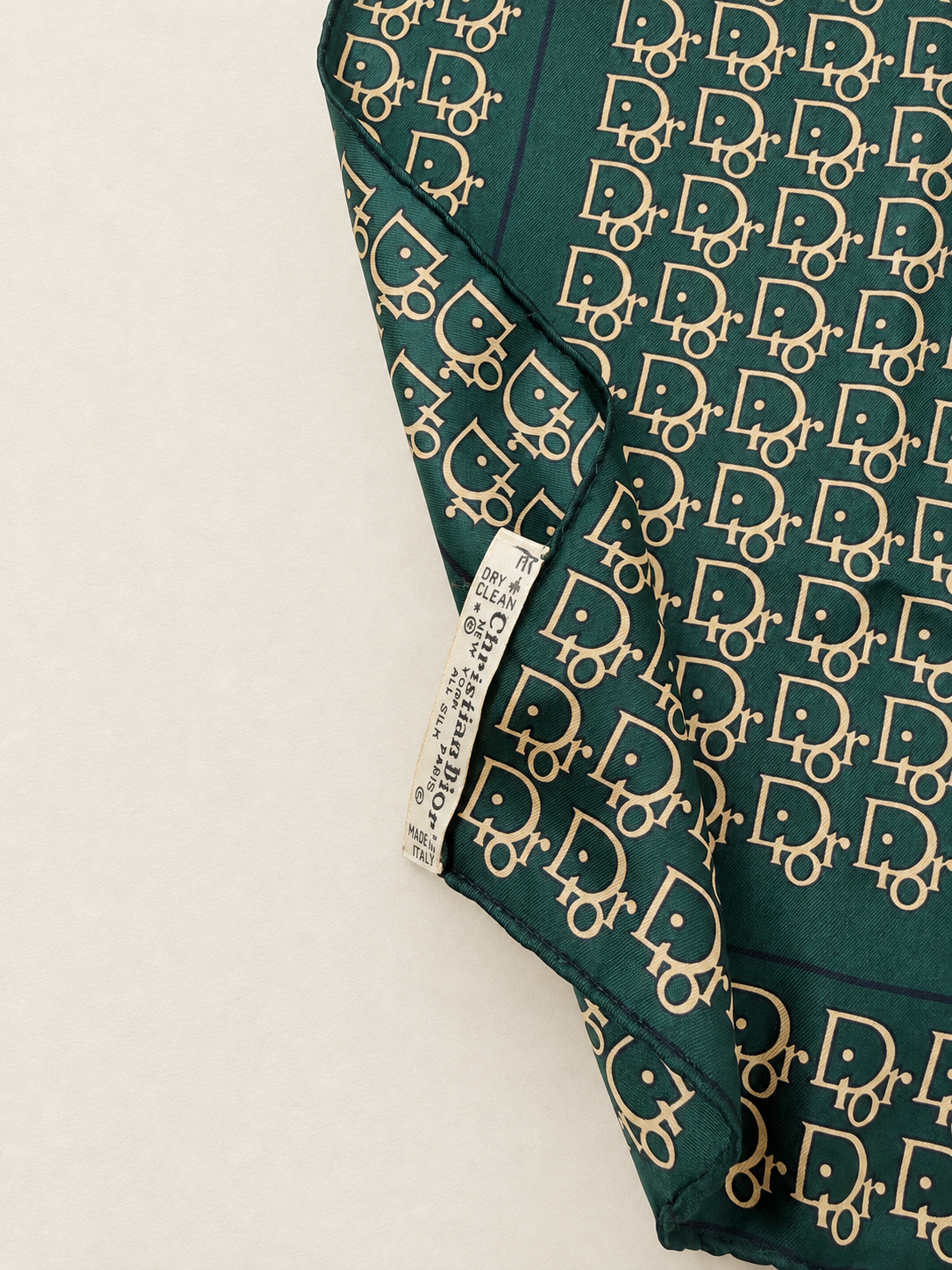 DIOR Foulard Carré Oblique en soie