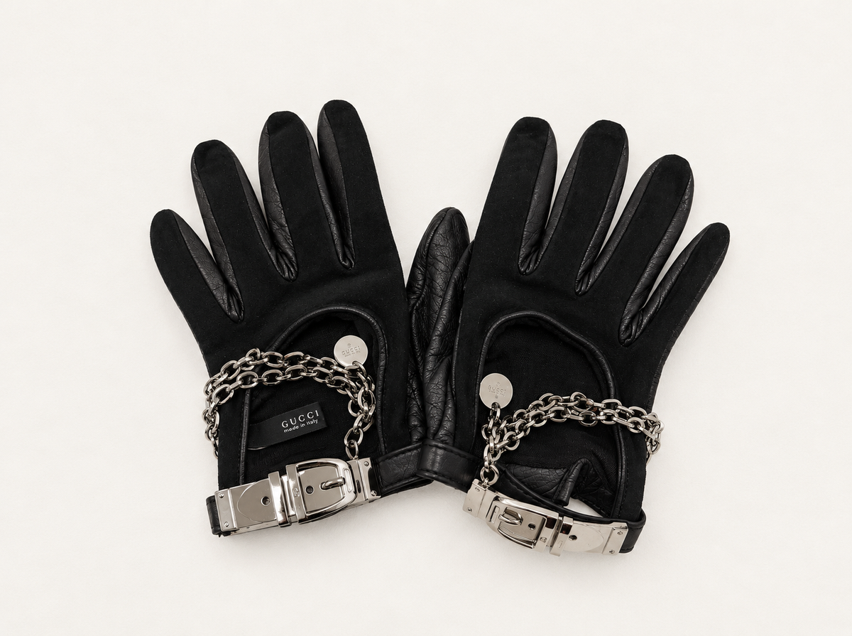 GUCCI  Gants en cuir