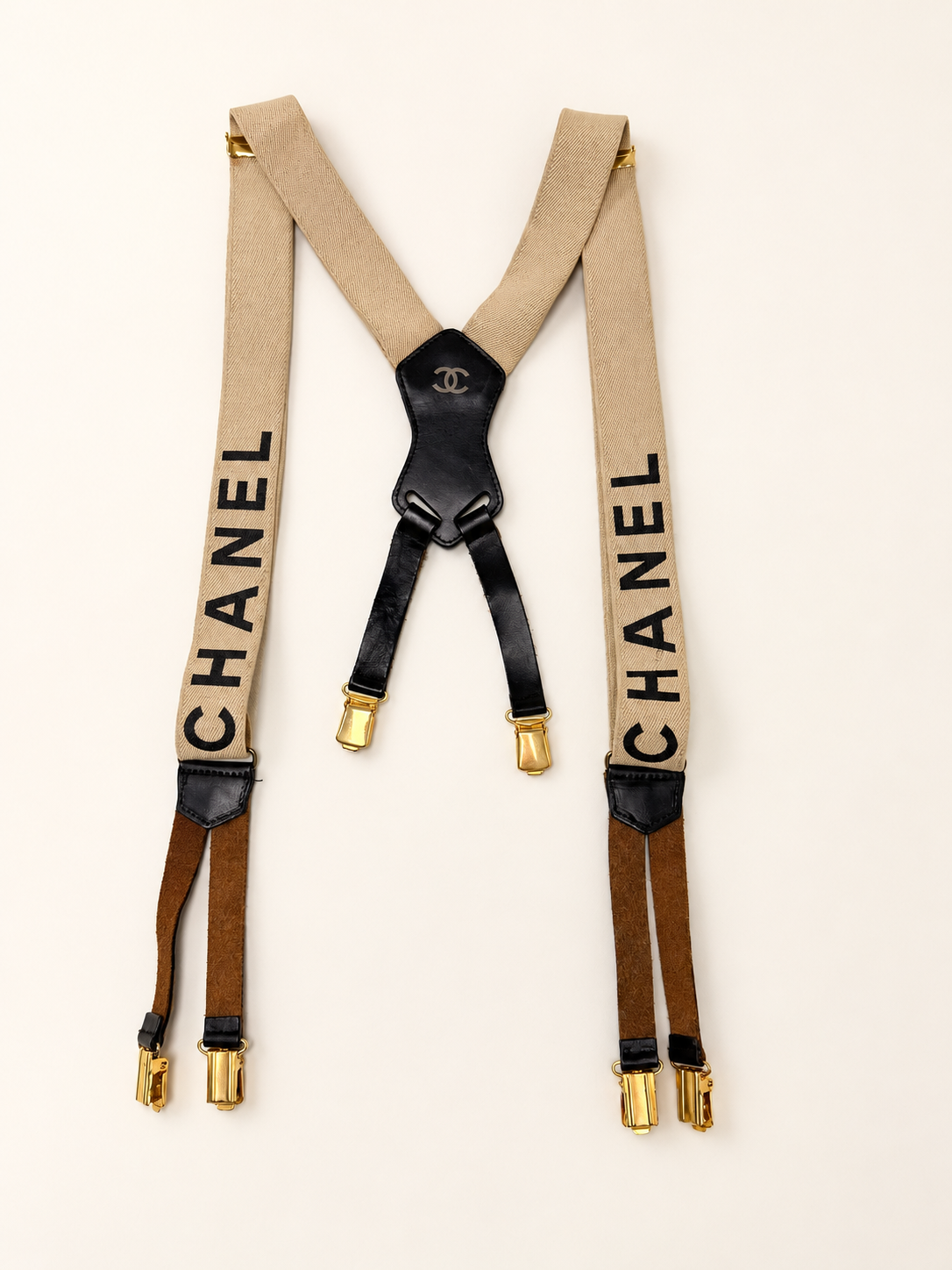 CHANEL Bretelles à logo 1994