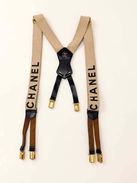 CHANEL Bretelles à logo 1994